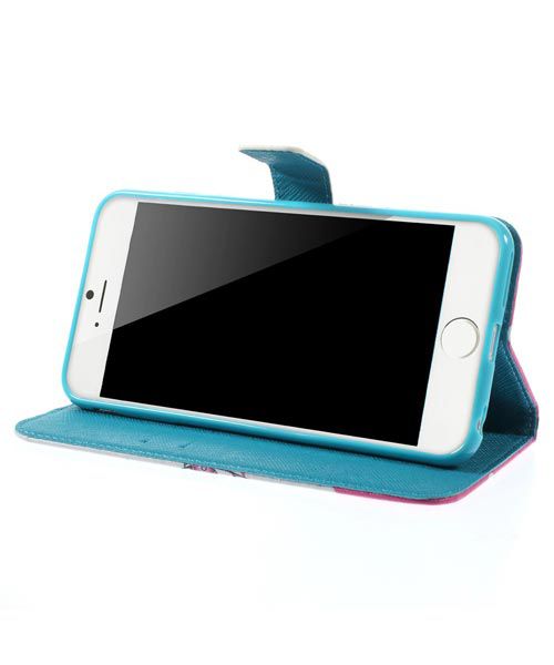 Apple iPhone 6S plus Wallet Case Cherry Bloem afbeelding 4