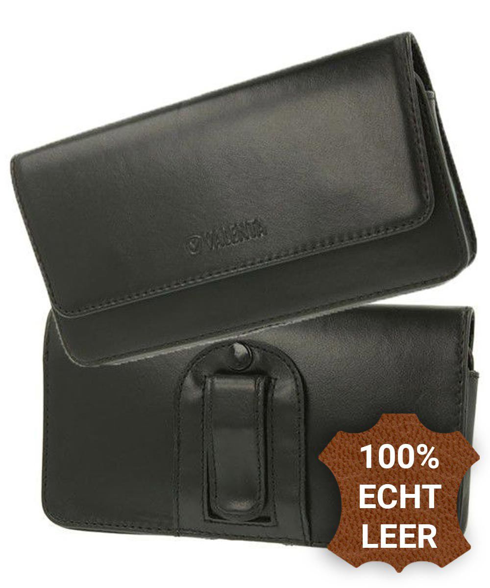 Valenta Arezzo Riemclip Hoesje Leer Zwart 5XL afbeelding 1