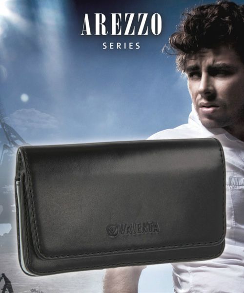 Valenta Arezzo Riemclip Hoesje Leer Zwart 5XL afbeelding 9