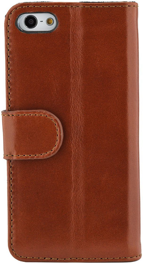 Valenta Classic Luxe iPhone 5/5S/SE Hoesje Leer Bookcase Bruin afbeelding 4