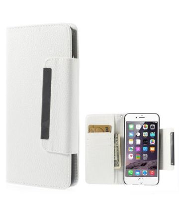 iPhone 6S Plus Wallet Flip Case Hoesje Wit Hoesjes