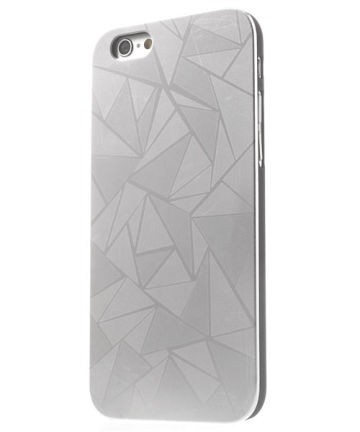 Triangle Pattern Back Cover Apple iPhone 6S Plus Zilver Hoesjes