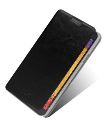 MOFI Rui Series Lederen Flip Case Samsung Galaxy Note 3 Neo Zwart Hoesjes