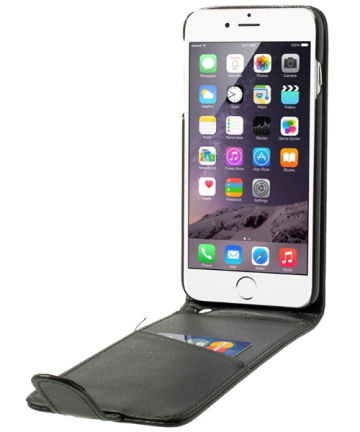Apple iPhone 6S Plus Stijlvol Flip Case Zwart Hoesjes