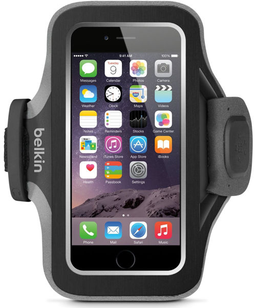 Apple iPhone 6S Belkin Slim-Fit Plus Sportarmband Zwart afbeelding 1