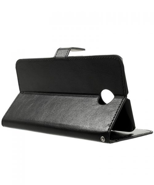 Motorola Nexus 6 Wallet Stand Case Zwart afbeelding 3