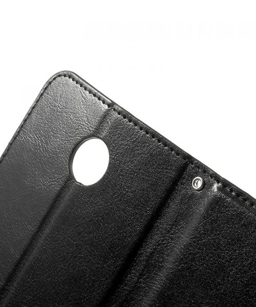 Motorola Nexus 6 Wallet Stand Case Zwart afbeelding 7
