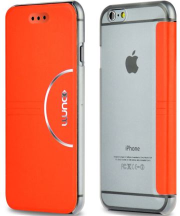 LLUNC Aura Serie Flip Case Apple iPhone 6S Plus Oranje Hoesjes
