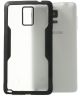 Samsung Galaxy Note 4 TPU Back Cover Transparant Zwart