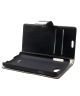 LG F60 Lederen Wallet Flip Case Hoesje Zwart