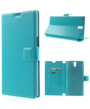 OnePlus One Wallet Case Blauw Hoesjes