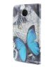 Motorola Nexus 6 Lederen Butterfly Flip Case