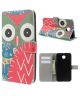 Motorola Nexus 6 Lederen Owl Flip Case