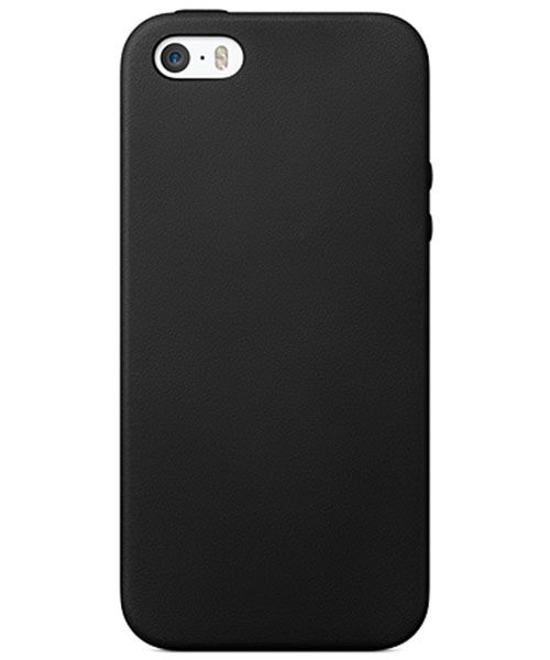 Apple iPhone SE en 5/5S TPU Back Cover Hoesje Zwart afbeelding 1