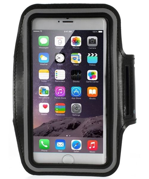 Apple iPhone 6S Plus Sport Armband Zwart afbeelding 1