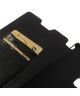 Huawei Ascend Mate 7 Lederen Wallet Flip Case Hoesje Zwart