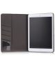 Apple iPad Air 2 Wood Grain Lederen Wallet Case Bruin