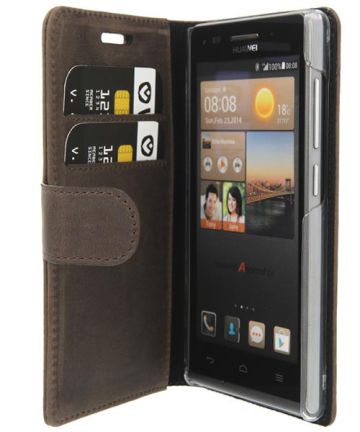 Valenta Booklet Classic Vintage Brown Huawei Ascend G6 Hoesjes