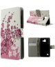 Huawei Ascend Y550 Plum Blossom Wallet Case