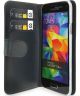 Valenta Luxe Samsung Galaxy S5 Mini Hoesje Leer Bookcase Zwart