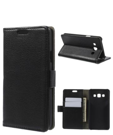 Wallet Case Samsung Galaxy A3 Zwart Hoesjes