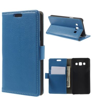Wallet Case Samsung Galaxy A3 Blauw Hoesjes