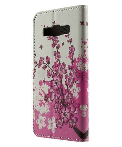 Samsung Galaxy A3 Wallet Flip Case Hoesje Bloesem afbeelding 2