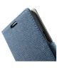 Samsung Galaxy A5 Lederen Wallet Flip Case Hoesje Blauw