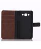 Samsung Galaxy A5 Lederen Wallet Flip Case Hoesje Bruin