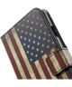 Wiko Lenny Retro American Flag Wallet Case