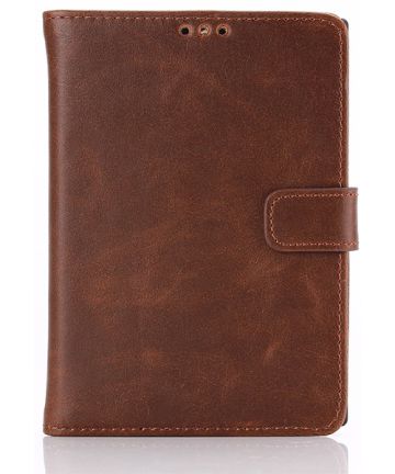 BlackBerry Passport Q30 Leather Wallet Case Bruin Hoesjes