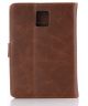 BlackBerry Passport Q30 Leather Wallet Case Bruin