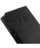 Microsoft Lumia 535 Lederen Wallet Flip Case Zwart