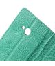 Microsoft Lumia 535 Crocodile skin Lederen Wallet Flip Case Groen