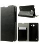 Huawei Ascend Y550 Lederen Wallet Stand Case Zwart