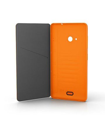 Microsoft Lumia 535 Flip Shell CC-3092 - Oranje Hoesjes