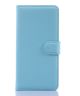 HTC Desire 620 Wallet Flip Case Hoesje Blauw