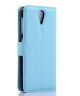 HTC Desire 620 Wallet Flip Case Hoesje Blauw