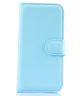 Alcatel One Touch Pop 2 Lederen Wallet Case Blauw