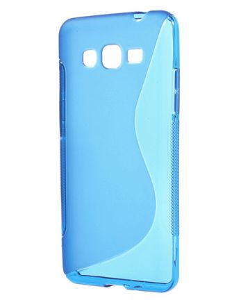 Samsung Galaxy Grand Prime S-Curve TPU Back Cover Blauw Hoesjes
