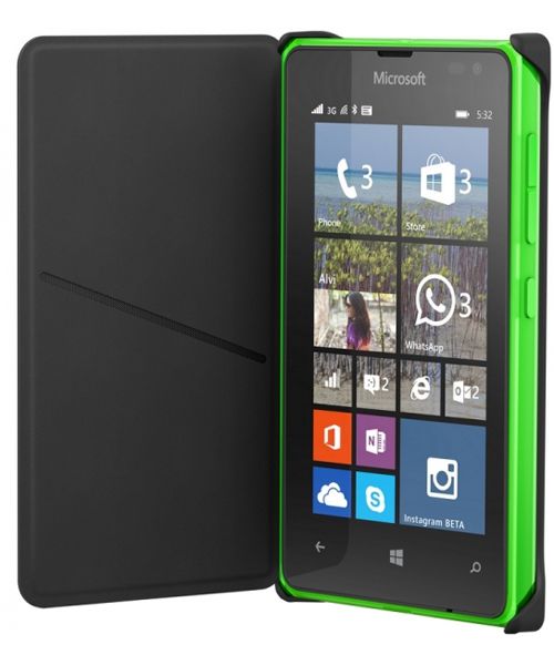 Microsoft Lumia 532 Flip Case CP-634 Zwart afbeelding 1