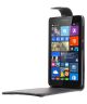 Microsoft Lumia 535 Verticale Flip Case Zwart
