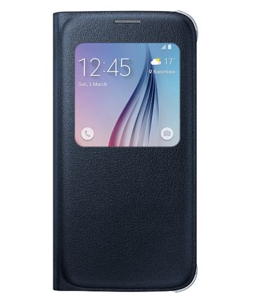 Samsung Galaxy S6 S-View Cover Zwart Hoesjes