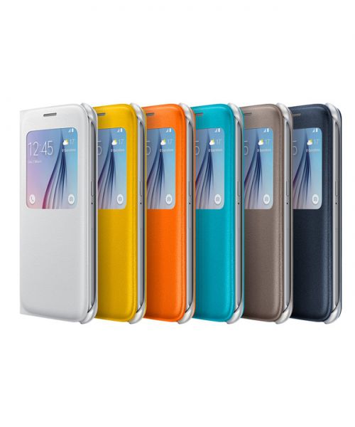 Samsung Galaxy S6 S-View Cover Goud afbeelding 6