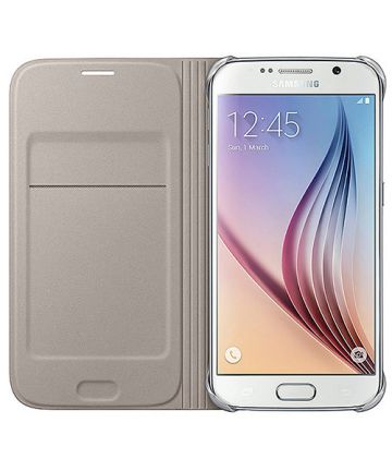 Samsung Galaxy S6 Flip Case Origineel Goud Hoesjes