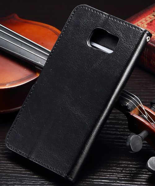 Samsung Galaxy S6 Crazy Horse Wallet Case Zwart afbeelding 5
