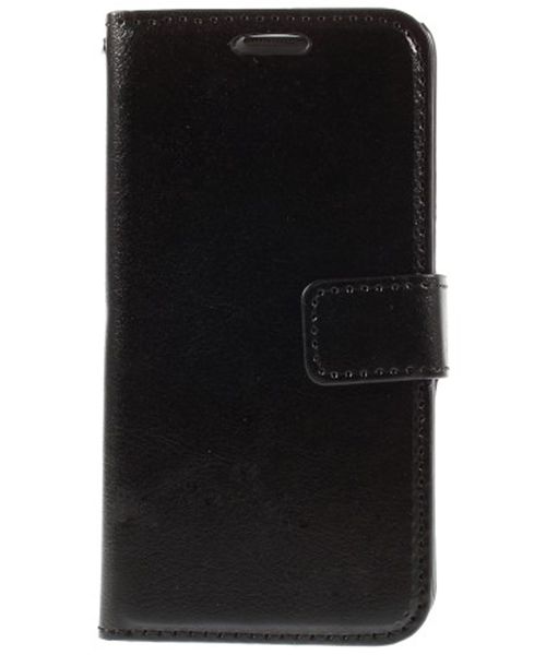 Samsung Galaxy S6 Crazy Horse Wallet Case Zwart afbeelding 1