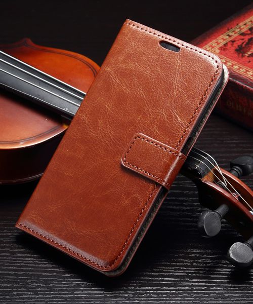 Samsung Galaxy S6 Crazy Horse Wallet Case Bruin afbeelding 2