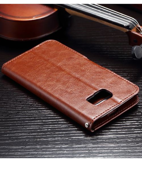 Samsung Galaxy S6 Crazy Horse Wallet Case Bruin afbeelding 6