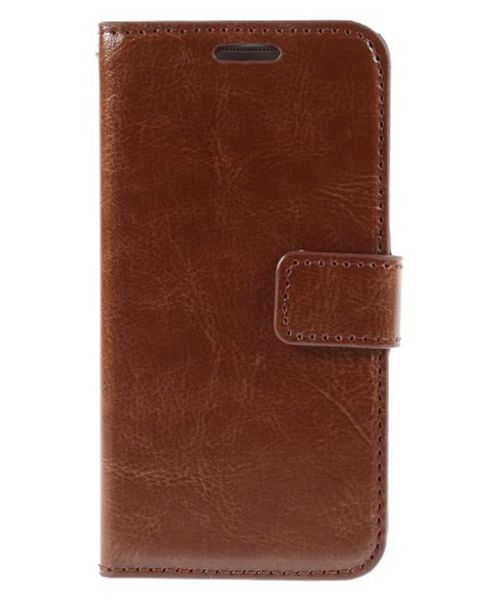 Samsung Galaxy S6 Crazy Horse Wallet Case Bruin afbeelding 1